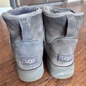 UGG Charcoal Suede Ankle Boots Size 8